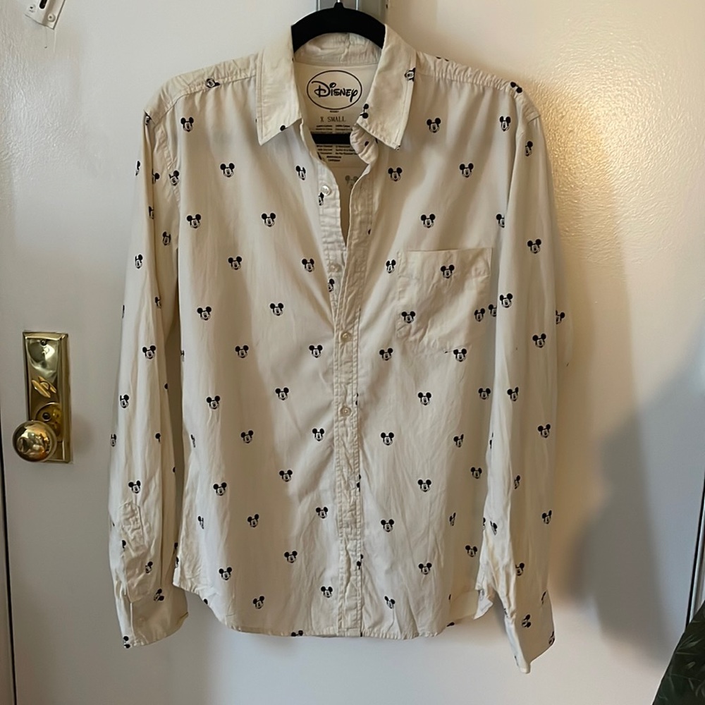 Disney Mickey Mouse Cotton Long-sleeve button down